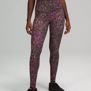 New With Tags Lululemon Wunder Train High-Rise Tight 28" Topography Multi print